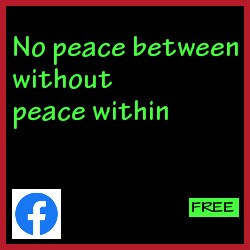 No peace between people without peace within